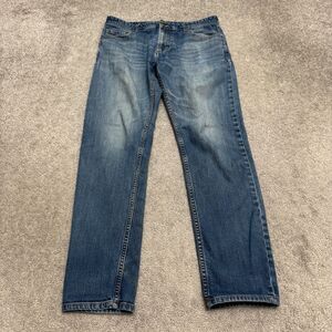 The Normal Brand Slim Straight Denim Jeans Men 32 Blue Medium Wash Cotton Casual